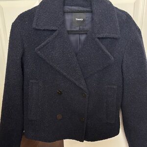 NWT Theory Navy Pea Coat